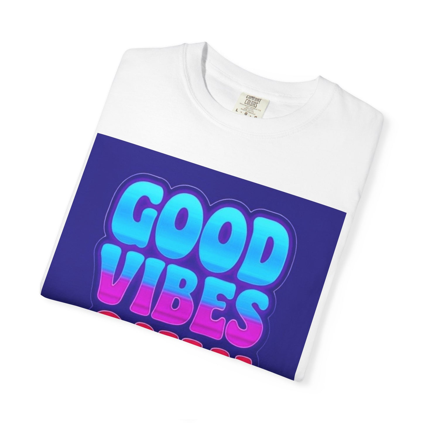 Good Vibes Only Tee – Unisex Washed Look T-Shirt for Chill Summer Vibes (S-4XL)