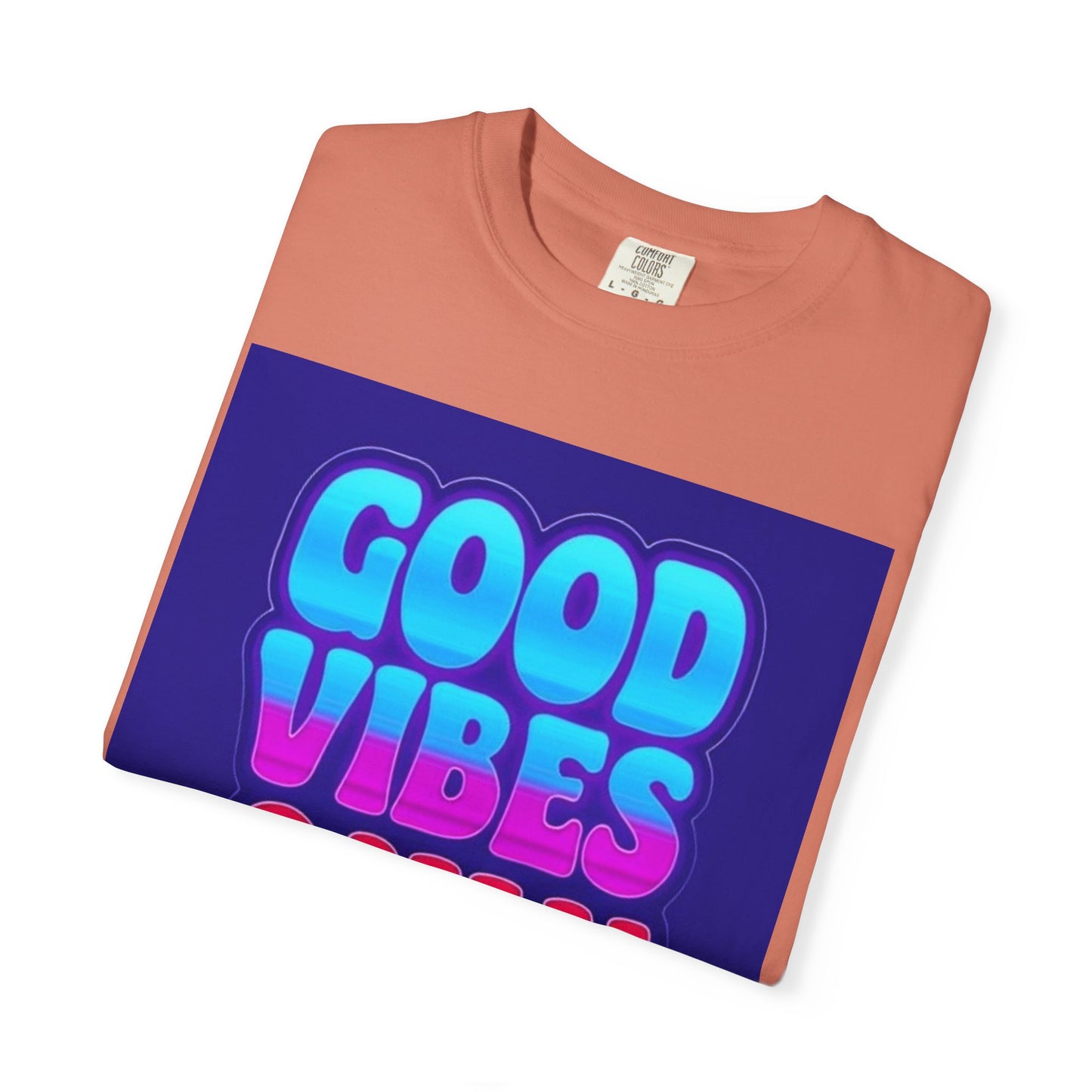 Good Vibes Only Tee – Unisex Washed Look T-Shirt for Chill Summer Vibes (S-4XL)