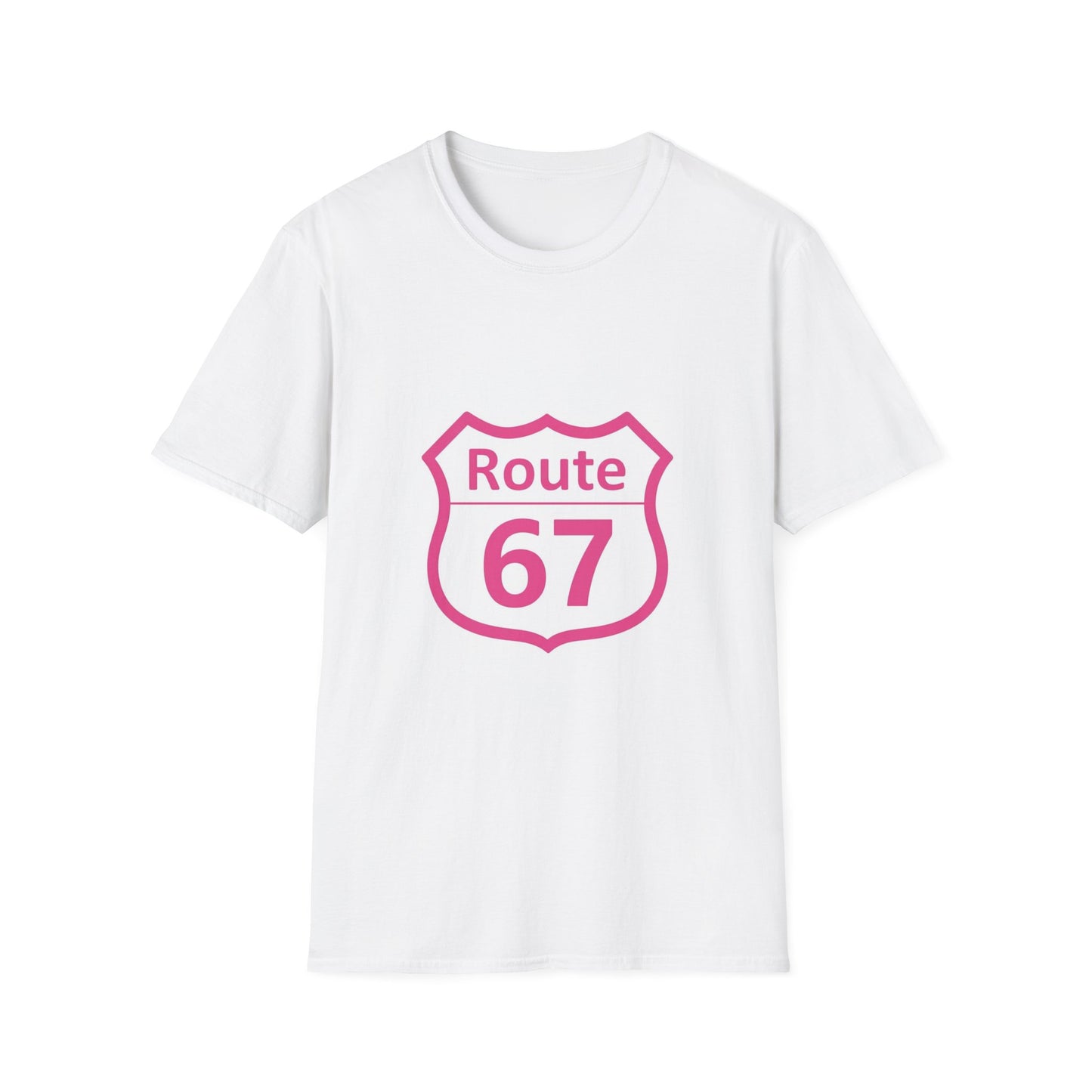 Route 67 Pink Shield T‑Shirt