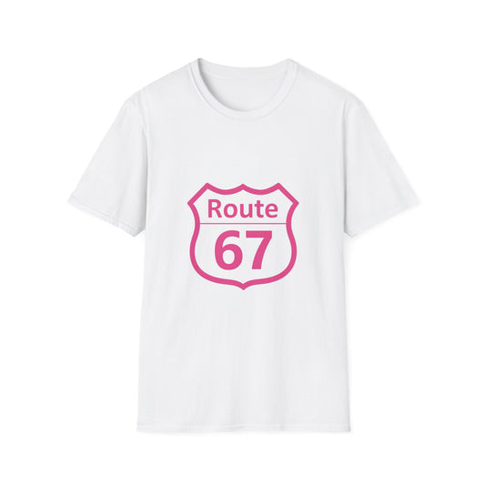 Route 67 Pink Shield T‑Shirt