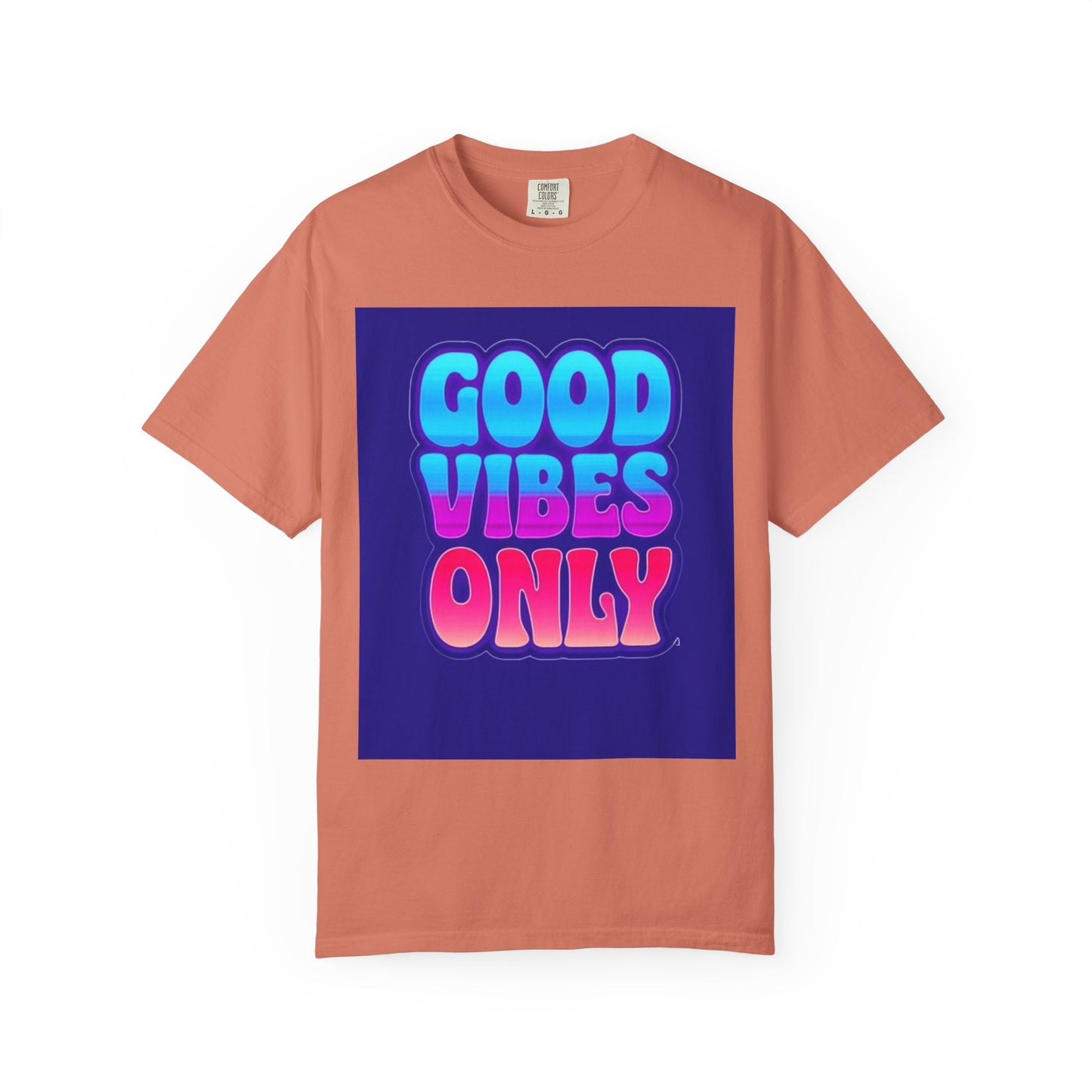 Good Vibes Only Tee – Unisex Washed Look T-Shirt for Chill Summer Vibes (S-4XL)