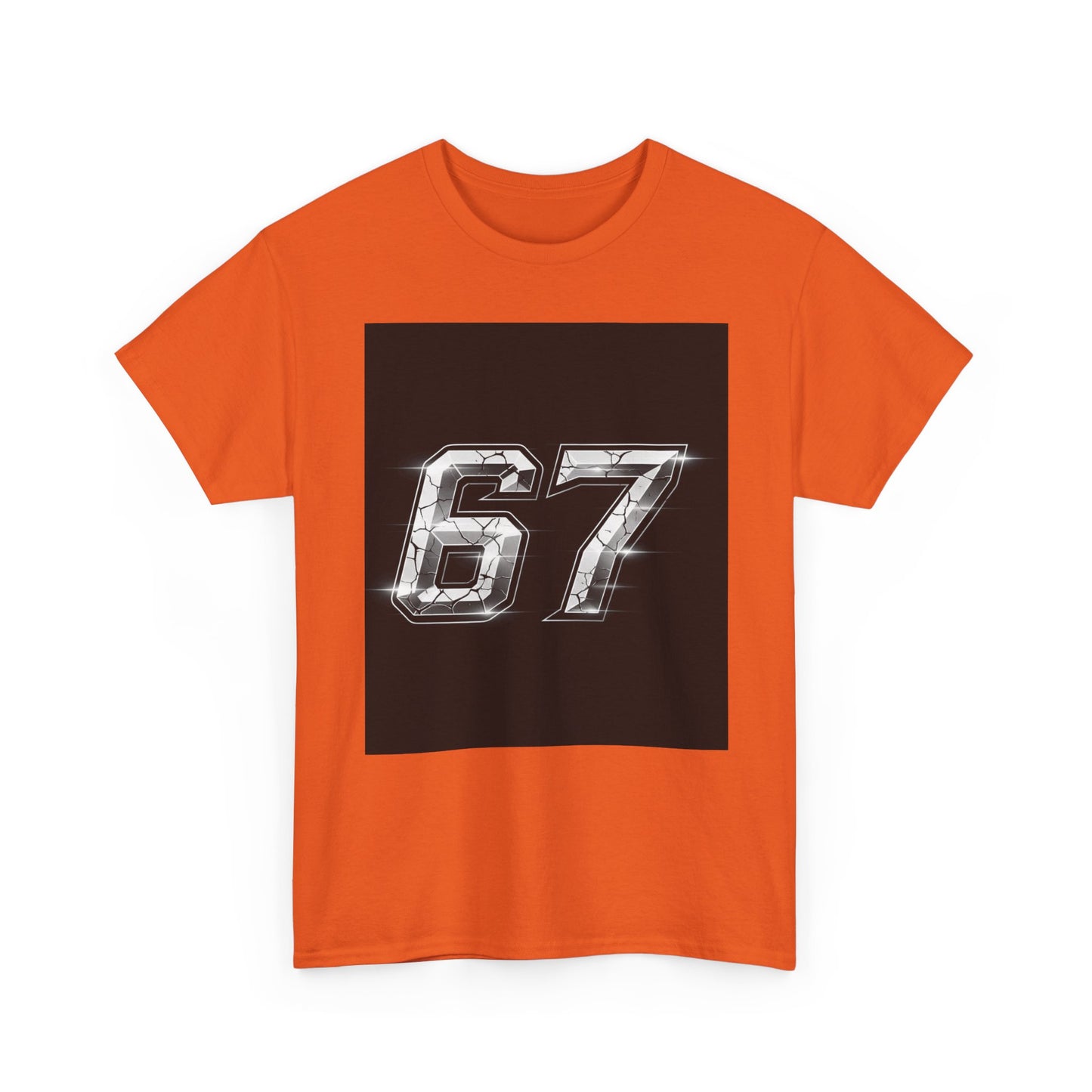 67 Metallic Racing Number Tee — Vintage Sports Graphic Shirt