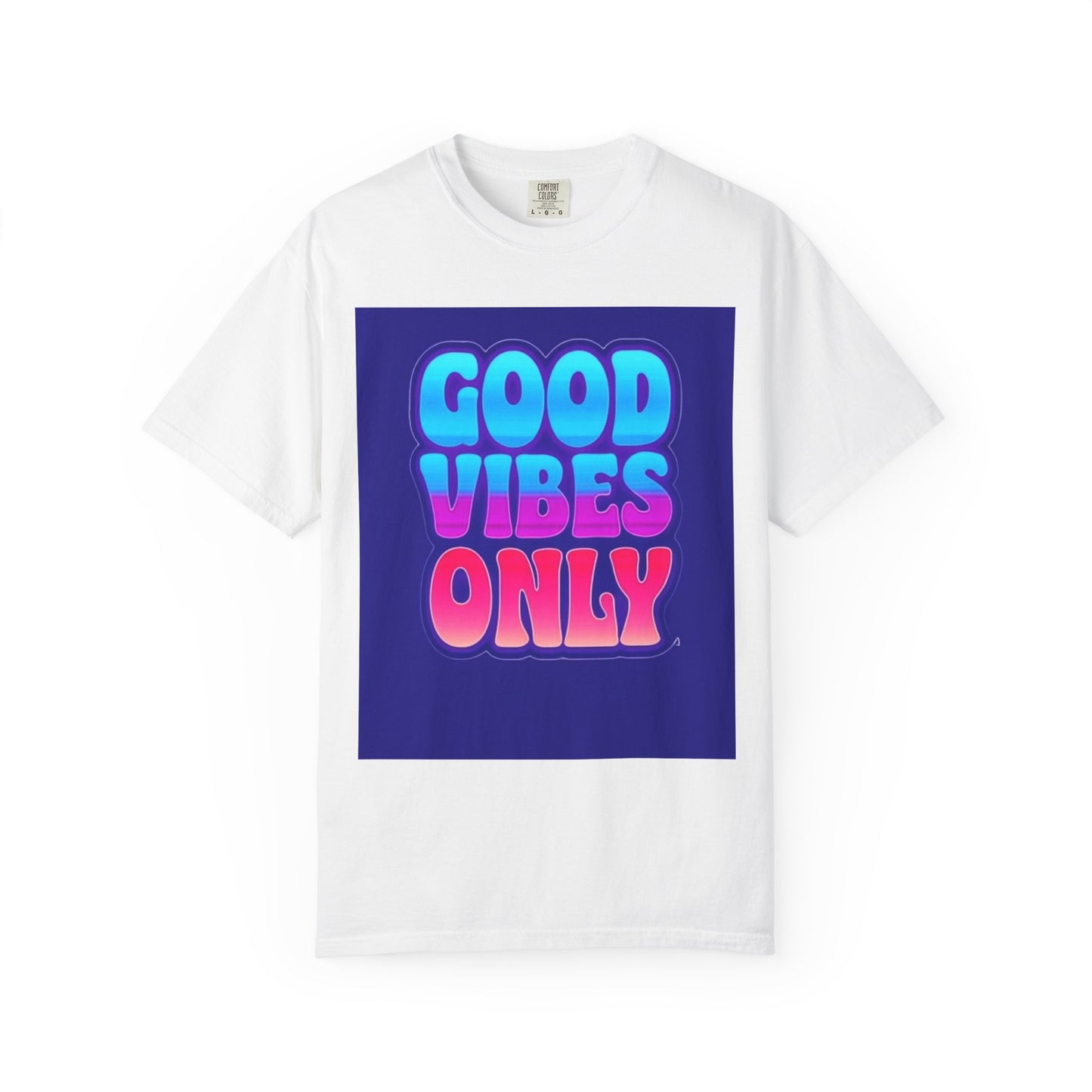 Good Vibes Only Tee – Unisex Washed Look T-Shirt for Chill Summer Vibes (S-4XL)