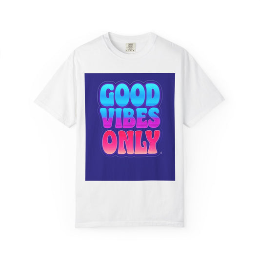 Good Vibes Only Tee – Unisex Washed Look T-Shirt for Chill Summer Vibes (S-4XL)