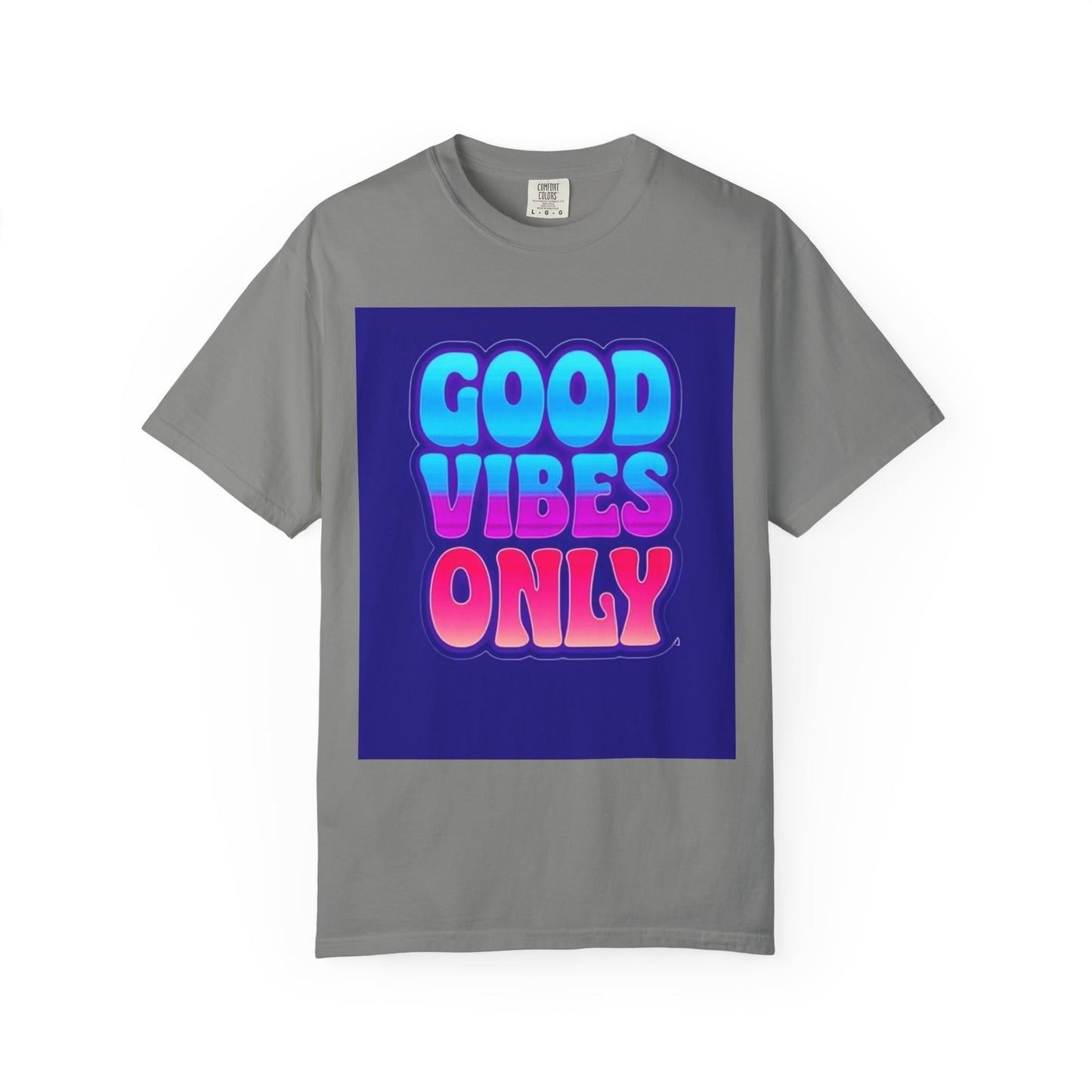 Good Vibes Only Tee – Unisex Washed Look T-Shirt for Chill Summer Vibes (S-4XL)