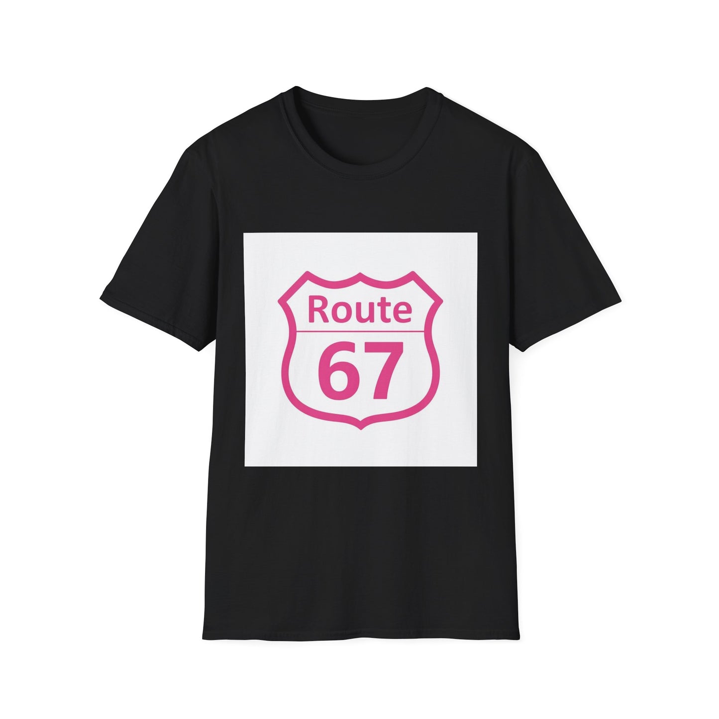 Route 67 Pink Shield T‑Shirt