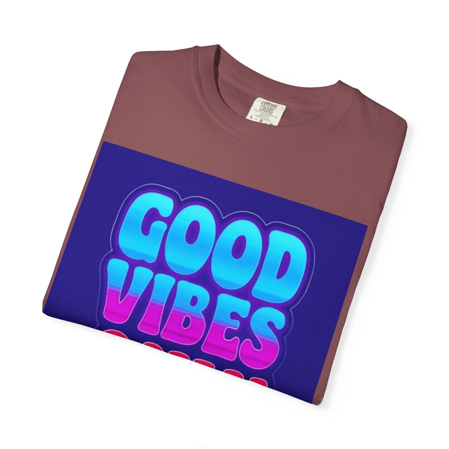 Good Vibes Only Tee – Unisex Washed Look T-Shirt for Chill Summer Vibes (S-4XL)