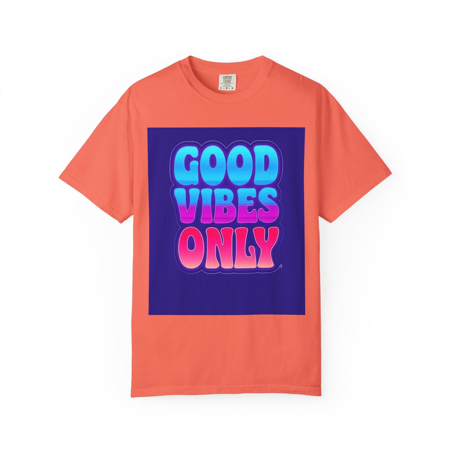 Good Vibes Only Tee – Unisex Washed Look T-Shirt for Chill Summer Vibes (S-4XL)