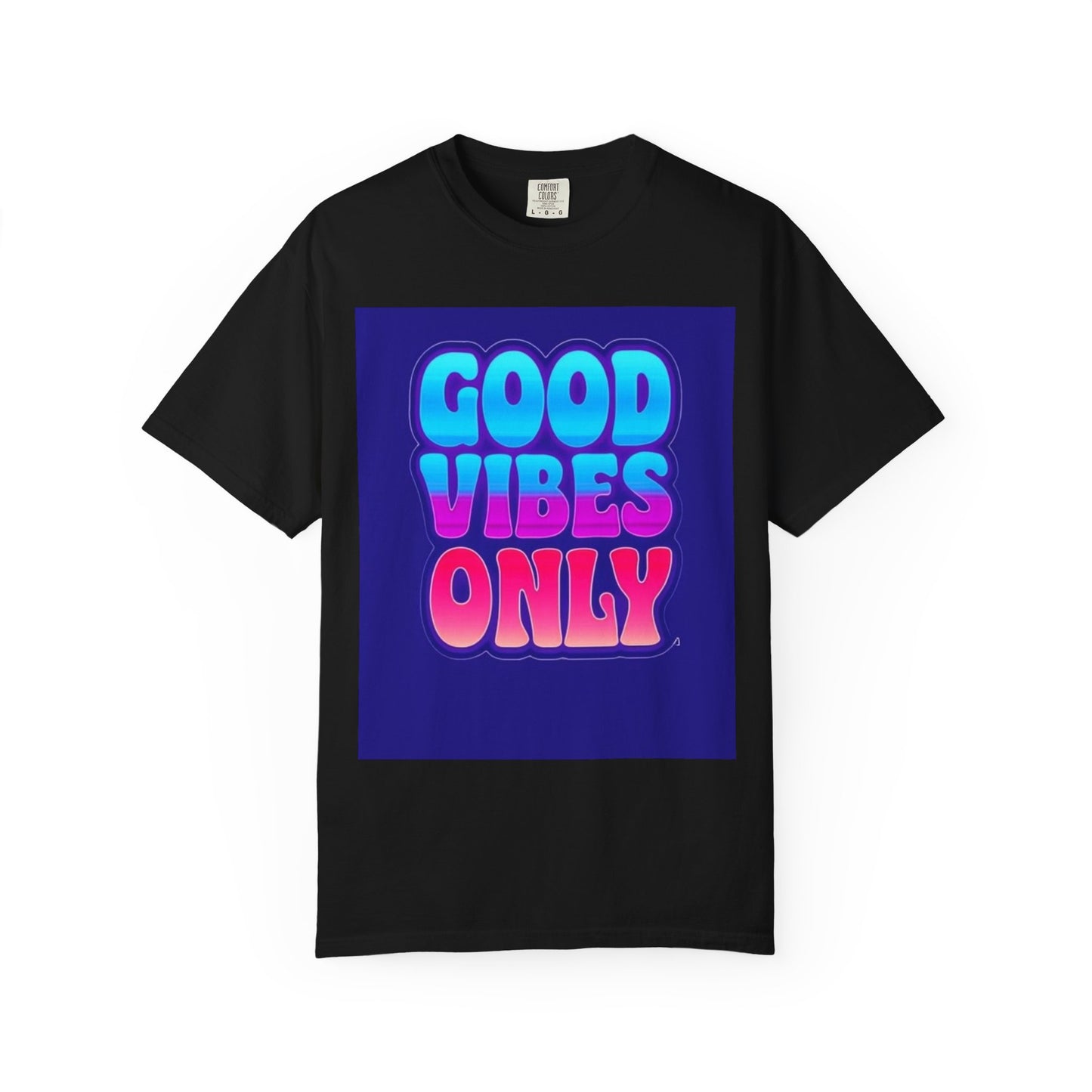Good Vibes Only Tee – Unisex Washed Look T-Shirt for Chill Summer Vibes (S-4XL)