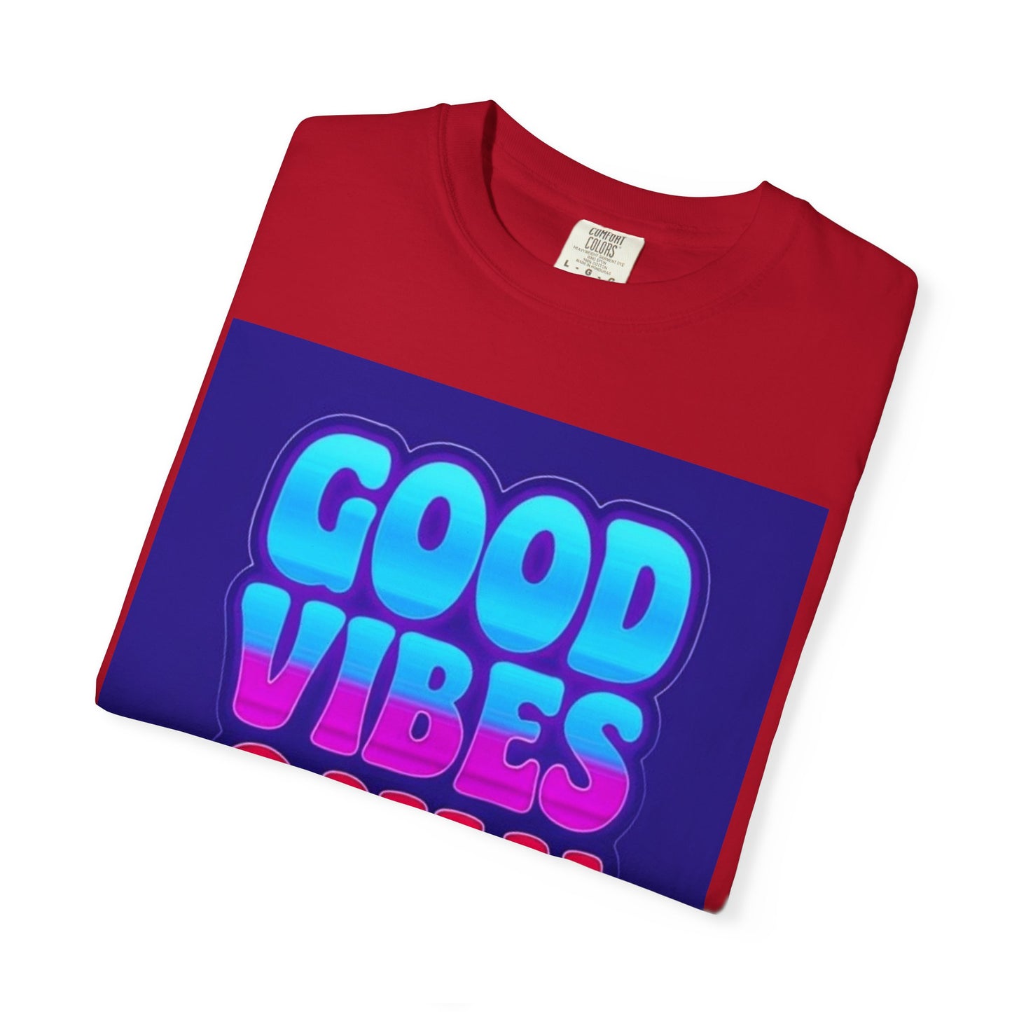 Good Vibes Only Tee – Unisex Washed Look T-Shirt for Chill Summer Vibes (S-4XL)
