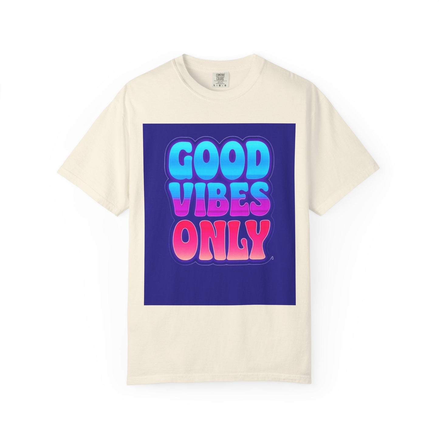 Good Vibes Only Tee – Unisex Washed Look T-Shirt for Chill Summer Vibes (S-4XL)