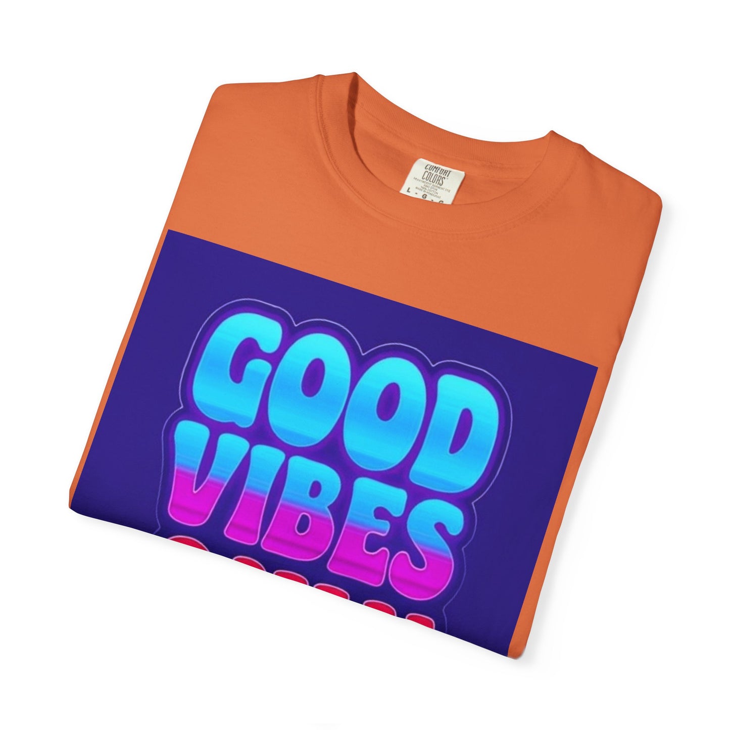 Good Vibes Only Tee – Unisex Washed Look T-Shirt for Chill Summer Vibes (S-4XL)
