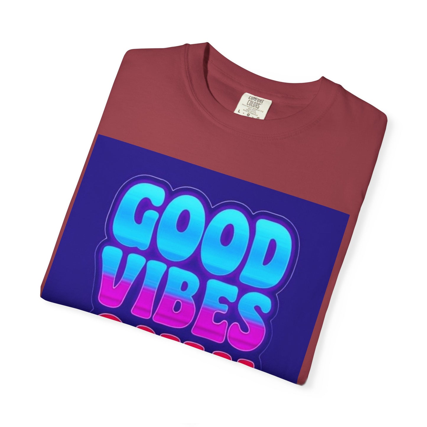 Good Vibes Only Tee – Unisex Washed Look T-Shirt for Chill Summer Vibes (S-4XL)