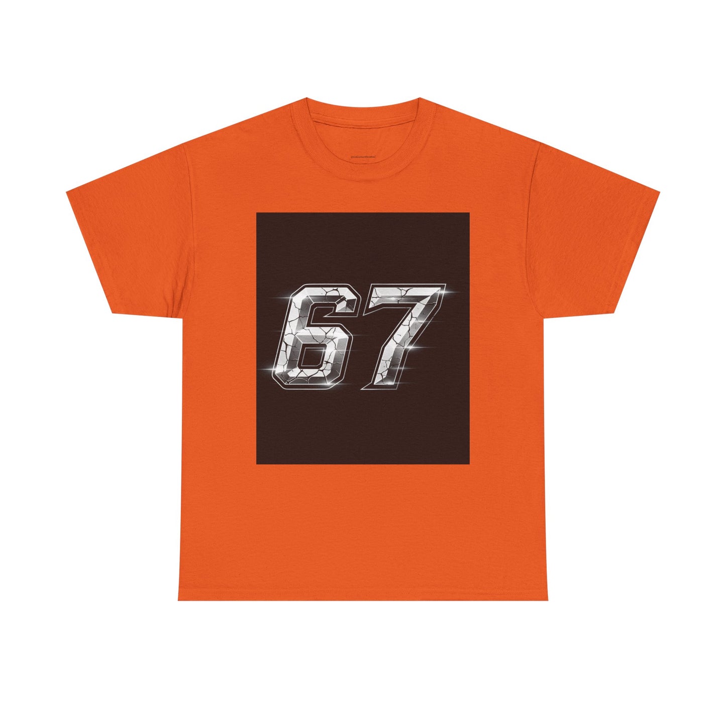 67 Metallic Racing Number Tee — Vintage Sports Graphic Shirt
