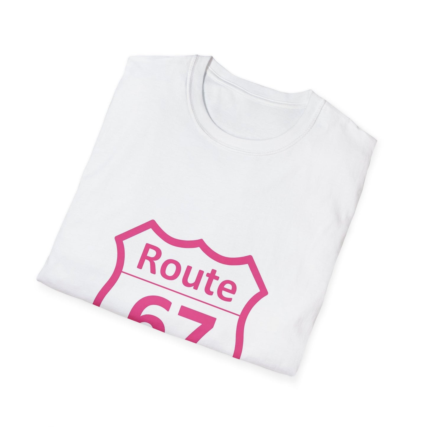 Route 67 Pink Shield T‑Shirt