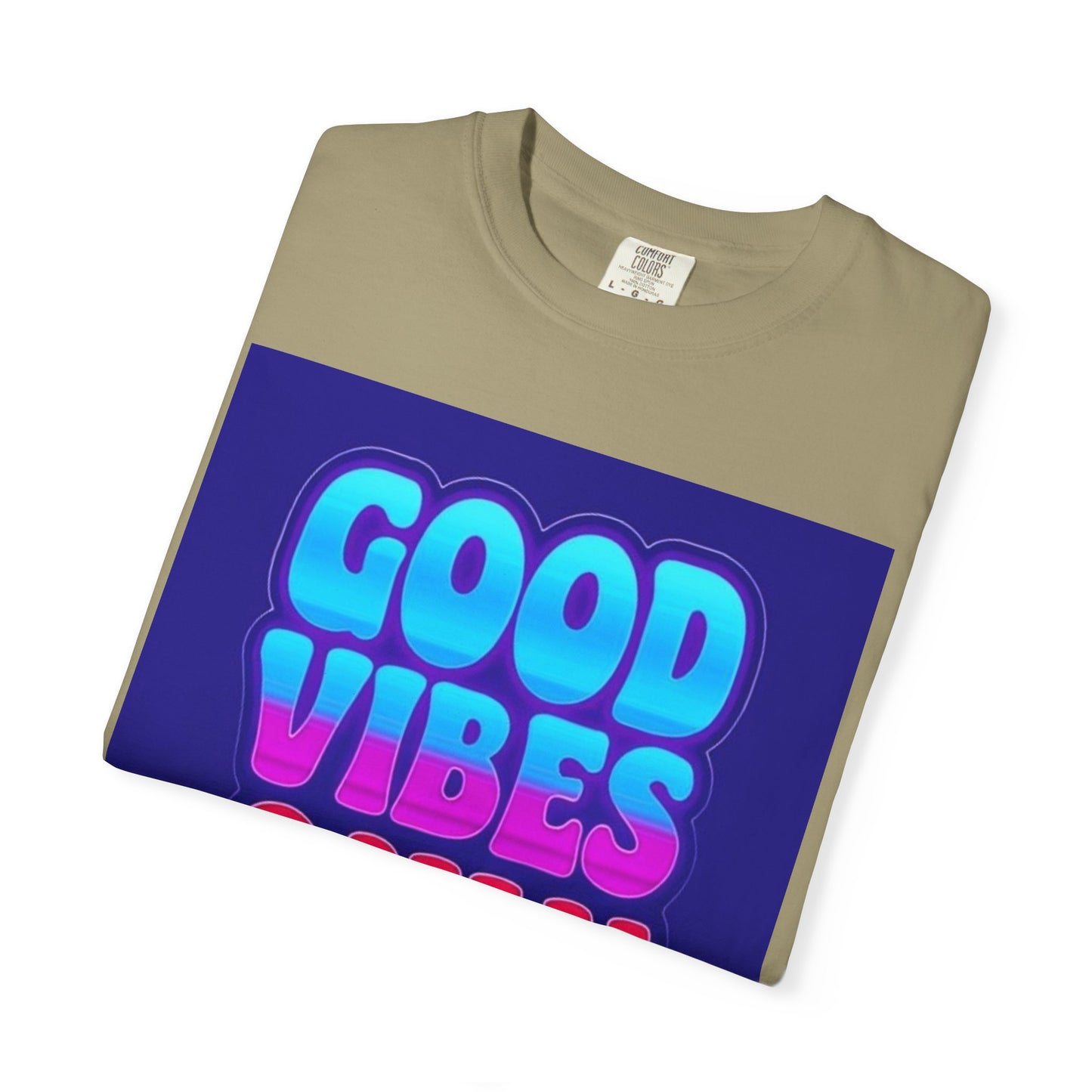 Good Vibes Only Tee – Unisex Washed Look T-Shirt for Chill Summer Vibes (S-4XL)