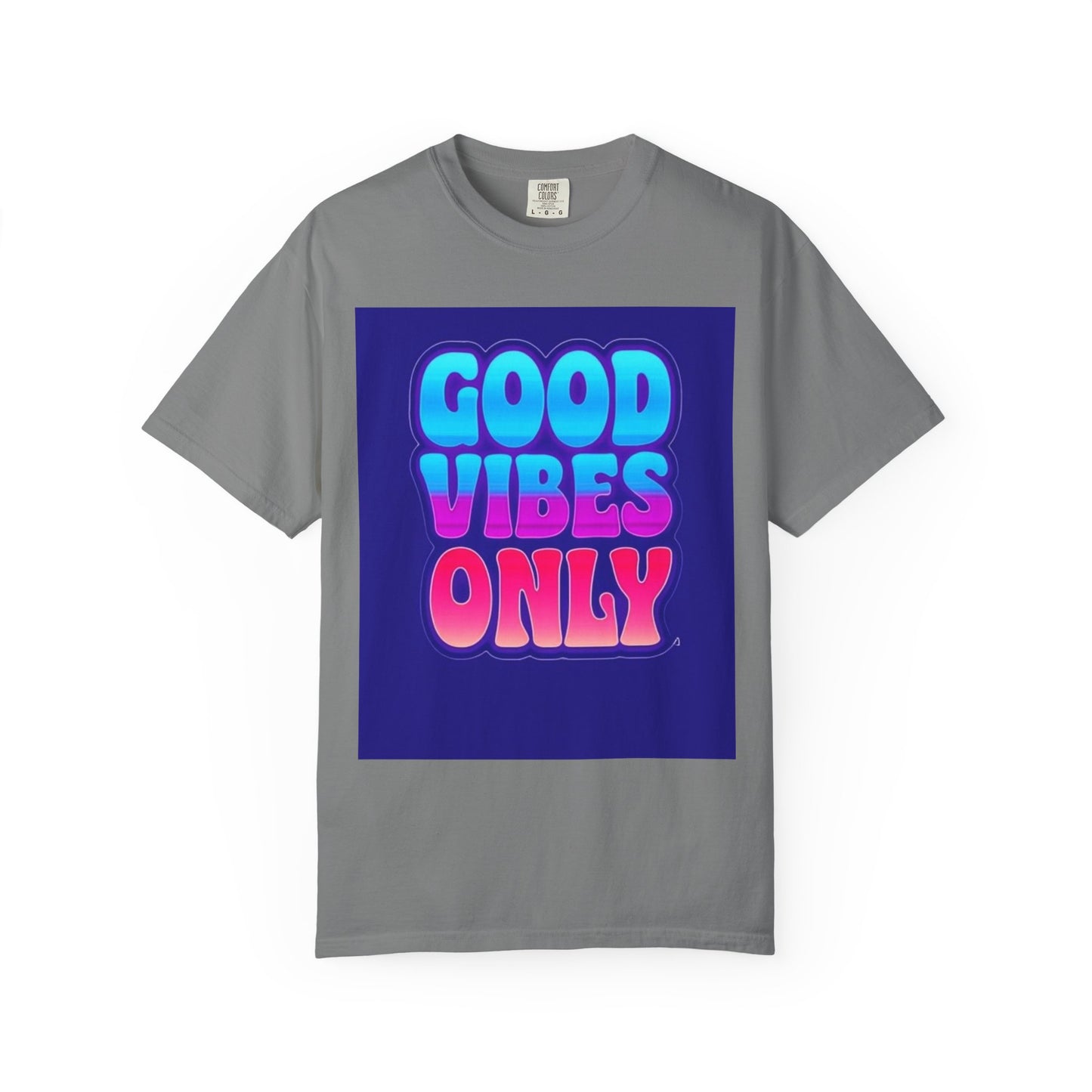 Good Vibes Only Tee – Unisex Washed Look T-Shirt for Chill Summer Vibes (S-4XL)