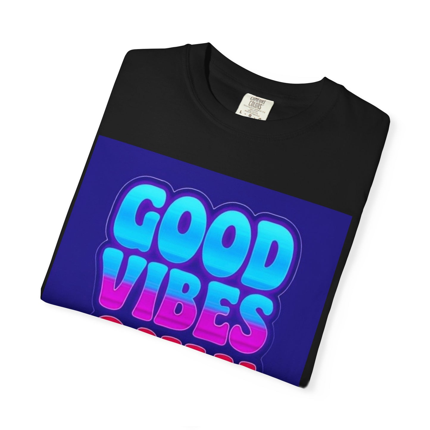 Good Vibes Only Tee – Unisex Washed Look T-Shirt for Chill Summer Vibes (S-4XL)