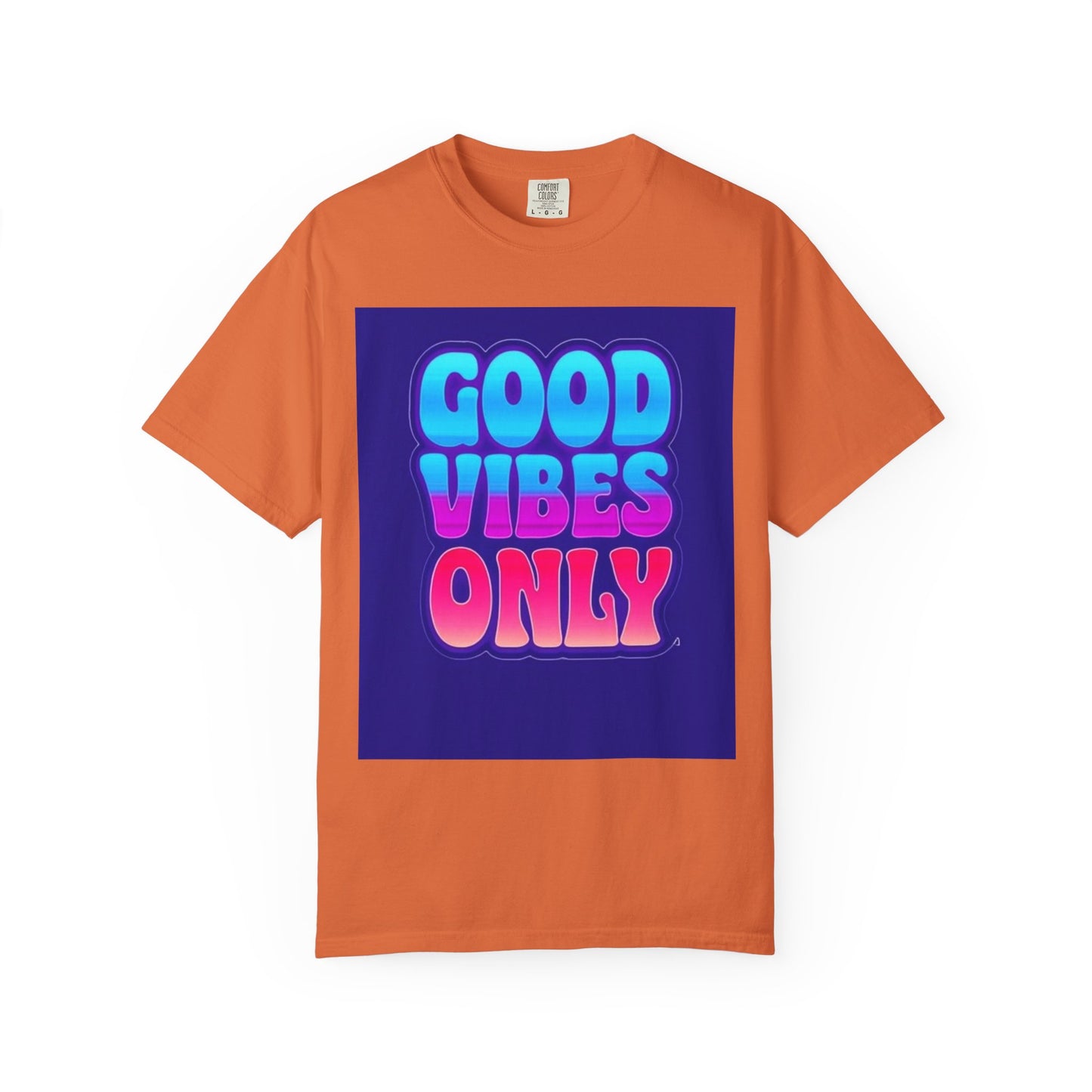 Good Vibes Only Tee – Unisex Washed Look T-Shirt for Chill Summer Vibes (S-4XL)