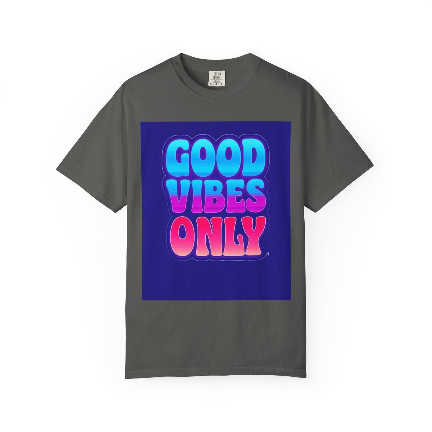 Good Vibes Only Tee – Unisex Washed Look T-Shirt for Chill Summer Vibes (S-4XL)