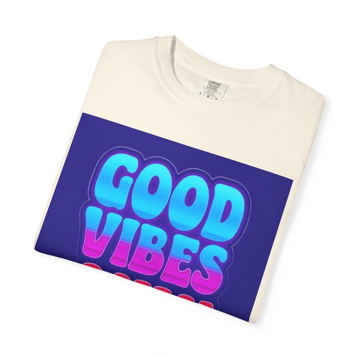 Good Vibes Only Tee – Unisex Washed Look T-Shirt for Chill Summer Vibes (S-4XL)